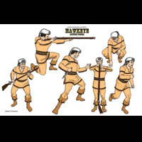 Hawkeye Action Poses